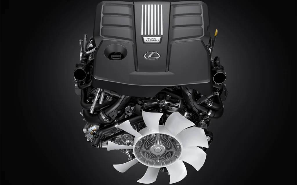 Động cơ 3.5 lít V6 turbo kép trên LX600
