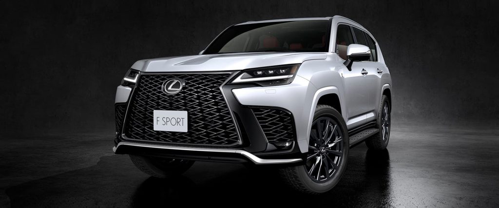 Đầu xe Lexus LX600 F-Sport 2024 nổi bật với thiết kế ngoại thất thể thao