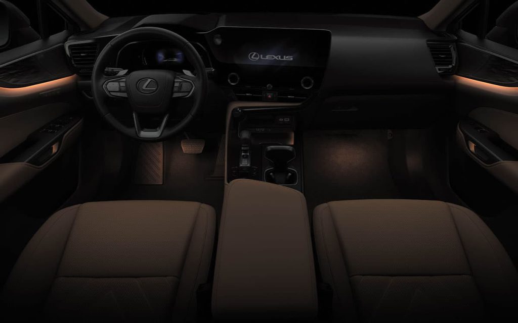 Đén viền nội thất 64 àu được trang bị cho NX350h