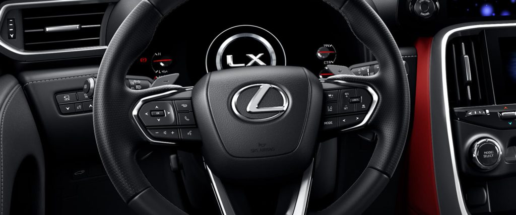 Vô lăng trên Lexus LX600 F-Sport 2024