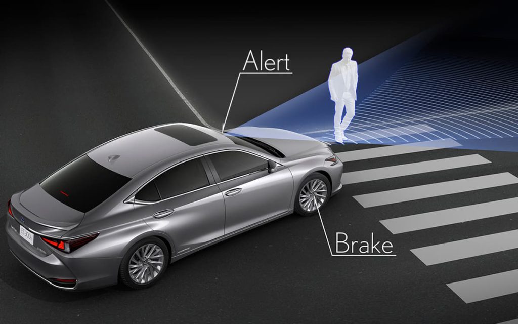 Lexus ES250 2024 được trang bị hệ thống an toàn Lexus Safety System+ 2.5 tiên tiến